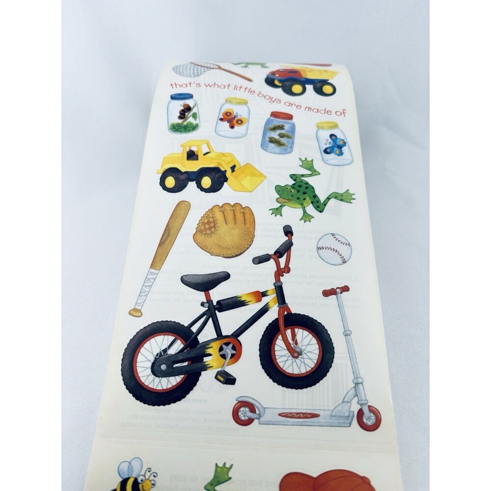 Vintage Sandy Lion Sticker Roll Little Boys Sheets  Scrapbooking Sandylion Truck